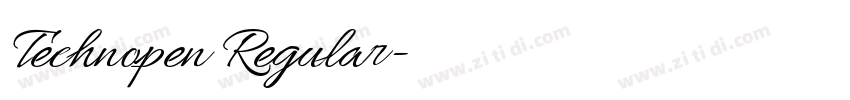 Technopen Regular字体转换